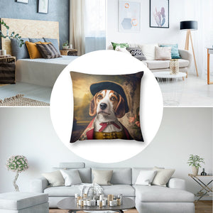 English Nobility Beagle Plush Pillow Case-Cushion Cover-Beagle, Dog Dad Gifts, Dog Mom Gifts, Home Decor, Pillows-2