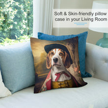 Load image into Gallery viewer, English Nobility Beagle Plush Pillow Case-Cushion Cover-Beagle, Dog Dad Gifts, Dog Mom Gifts, Home Decor, Pillows-4