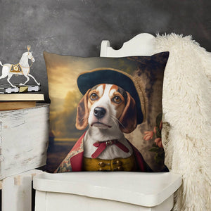 English Nobility Beagle Plush Pillow Case-Cushion Cover-Beagle, Dog Dad Gifts, Dog Mom Gifts, Home Decor, Pillows-5
