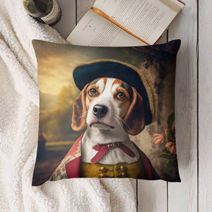 English Nobility Beagle Plush Pillow Case-Cushion Cover-Beagle, Dog Dad Gifts, Dog Mom Gifts, Home Decor, Pillows-6