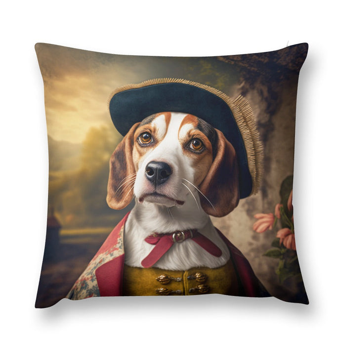 English Nobility Beagle Plush Pillow Case-Cushion Cover-Beagle, Dog Dad Gifts, Dog Mom Gifts, Home Decor, Pillows-7