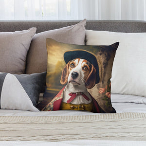 English Nobility Beagle Plush Pillow Case-Cushion Cover-Beagle, Dog Dad Gifts, Dog Mom Gifts, Home Decor, Pillows-8