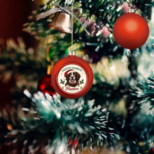 Load image into Gallery viewer, English Springer Spaniel Ornament - Classic Red Round Shape - Santa's Favourite Design - Personalized with Photo and Name-Christmas Ornament-Christmas,Christmas Ornament,English Springer Spaniel,Personalize Artwork-3