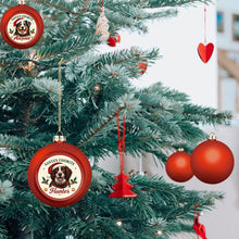 Load image into Gallery viewer, English Springer Spaniel Ornament - Classic Red Round Shape - Santa's Favourite Design - Personalized with Photo and Name-Christmas Ornament-Christmas,Christmas Ornament,English Springer Spaniel,Personalize Artwork-7