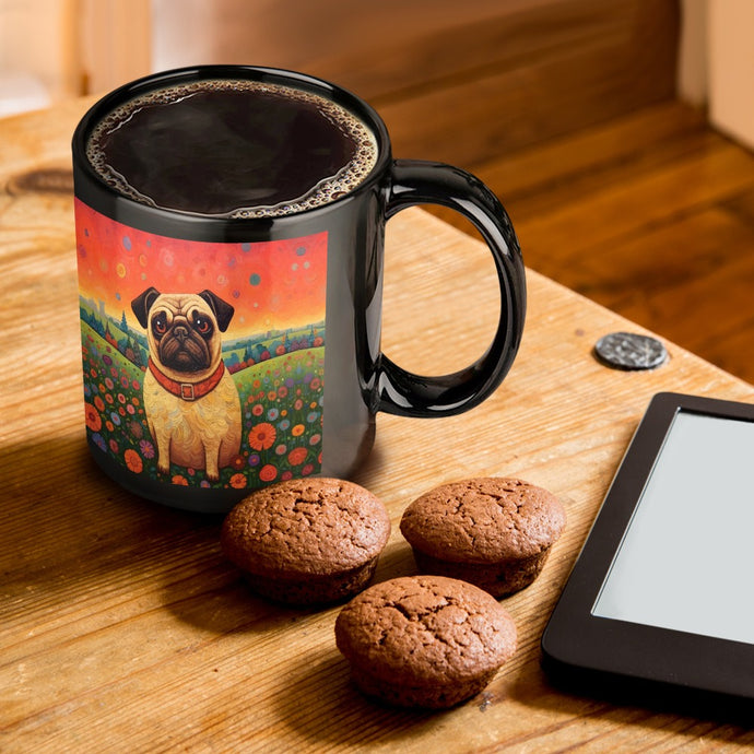 Eternal Optimist Pug Coffee Mug-ONE SIZE-Black-1