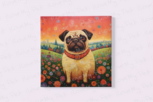 Load image into Gallery viewer, Eternal Optimist Pug Framed Wall Art Poster-Art-Dog Art, Home Decor, Pug-4