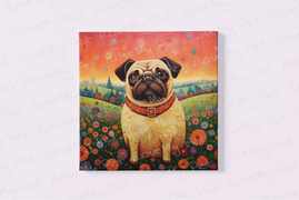 Eternal Optimist Pug Framed Wall Art Poster-Art-Dog Art, Home Decor, Pug-4