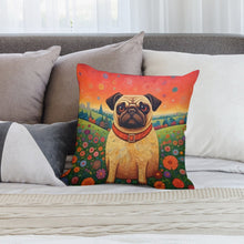 Load image into Gallery viewer, Eternal Optimist Pug Plush Pillow Case-Cushion Cover-Dog Dad Gifts, Dog Mom Gifts, Home Decor, Pillows, Pug-2