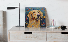 Load image into Gallery viewer, Euphoria in Bloom Golden Retriever Framed Wall Art Poster-Art-Dog Art, Golden Retriever, Home Decor, Poster-2