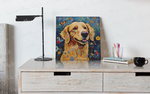 Euphoria in Bloom Golden Retriever Framed Wall Art Poster-Art-Dog Art, Golden Retriever, Home Decor, Poster-2