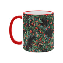 Load image into Gallery viewer, Evergreen Embrace Black Lab Christmas Coffee Mug-3