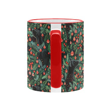 Load image into Gallery viewer, Evergreen Embrace Black Lab Christmas Coffee Mug-6
