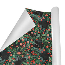 Load image into Gallery viewer, Evergreen Embrace Black Lab Christmas Gift Wrapping Paper - 2 Rolls-Christmas Ornament-Black Labrador,Christmas,Wrapping Paper-4