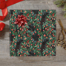 Load image into Gallery viewer, Evergreen Embrace Black Lab Christmas Gift Wrapping Paper - 2 Rolls-Christmas Ornament-Black Labrador,Christmas,Wrapping Paper-1