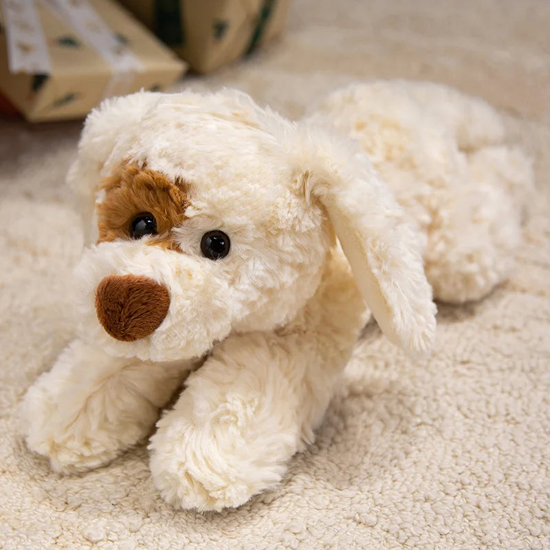 Eye Patch Puppy Pitbull Stuffed Animal Plush Toys-white-37cm-16