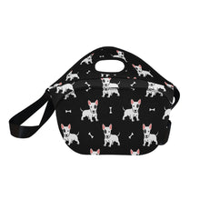 Load image into Gallery viewer, Eye Patch White Bull Terrier Love Neoprene Lunch Bag-15