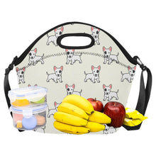 Load image into Gallery viewer, Eye Patch White Bull Terrier Love Neoprene Lunch Bag-4