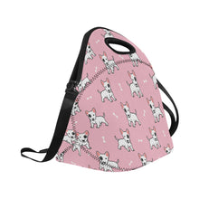 Load image into Gallery viewer, Eye Patch White Bull Terrier Love Neoprene Lunch Bag-9
