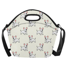 Load image into Gallery viewer, Eye Patch White Bull Terrier Love Neoprene Lunch Bag-Ivory-ONESIZE-1