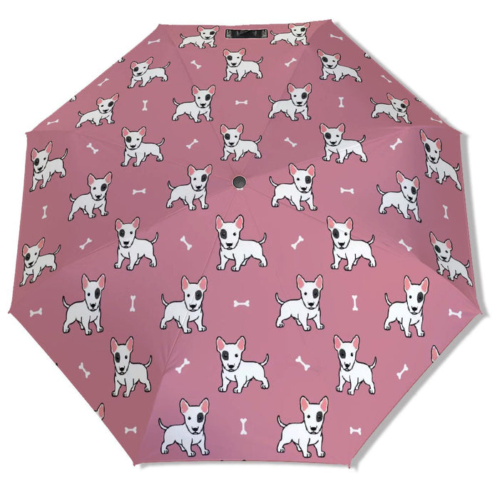 Eye Patch White Bull Terrier Love Umbrella-Daily Accessories-1
