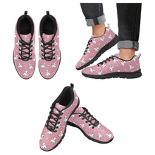 Load image into Gallery viewer, Eye Patch White Bull Terrier Love Women's Breathable Sneakers-PaleVioletRed-US13-12