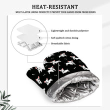 Load image into Gallery viewer, Eye Patch White Bull Terrier Love Oven Mitts and Pot Holders Set-Kitchen Decor-4