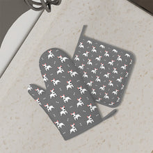 Load image into Gallery viewer, Eye Patch White Bull Terrier Love Oven Mitts and Pot Holders Set-Kitchen Decor-11