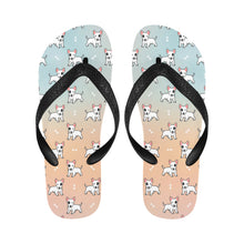 Load image into Gallery viewer, Eye Patch White Bull Terrier Unisex Slippers - 9 Colors-Footwear-Accessories,Bull Terrier,Dog Dad Gifts,Dog Mom Gifts,Slippers-6