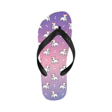 Load image into Gallery viewer, Eye Patch White Bull Terrier Unisex Slippers - 9 Colors-Footwear-Accessories,Bull Terrier,Dog Dad Gifts,Dog Mom Gifts,Slippers-Dreamy Dusk-S-16