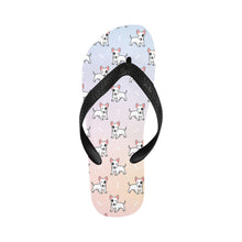Load image into Gallery viewer, Eye Patch White Bull Terrier Unisex Slippers - 9 Colors-Footwear-Accessories,Bull Terrier,Dog Dad Gifts,Dog Mom Gifts,Slippers-Blush Horizon-S-24