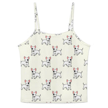 Load image into Gallery viewer, Eye Patch White Bull Terrier Women's Cami and Shorts Pajama Set-Apparel-Apparel,Bull Terrier,Dog Mom Gifts,Pajamas-Ivory Cream-XS-17