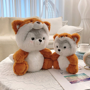Fancy Dress Huskies Small Stuffed Animal Plush Toys-Stuffed Animals-Home Decor, Siberian Husky, Stuffed Animal-13