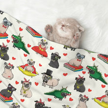 Load image into Gallery viewer, Fancy Dress Pugs Blanket for Dog-Pet Furniture-12