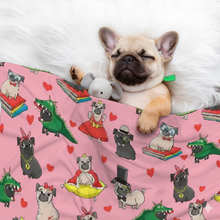 Load image into Gallery viewer, Fancy Dress Pugs Blanket for Dog-Dog Blanket-Blankets,Home Decor,Pug-1