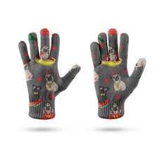 Load image into Gallery viewer, Fancy Dress Pugs Love Touch Screen Gloves - 4 Colors-Accessories-Accessories, Dog Dad Gifts, Dog Mom Gifts, Gloves, Pug-10