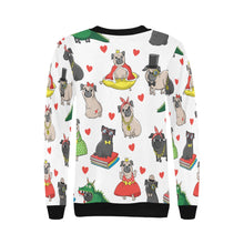 Load image into Gallery viewer, Fancy Dress Pugs Love Women&#39;s Sweatshirt-Apparel-Apparel, Pug, Sweatshirt-4