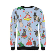 Load image into Gallery viewer, Fancy Dress Pugs Love Women&#39;s Sweatshirt-Apparel-Apparel, Pug, Sweatshirt-9