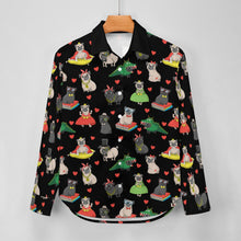 Load image into Gallery viewer, Fancy Dress Pugs Women's Shirt-Apparel-Apparel,Dog Mom Gifts,Pug,Shirt-24