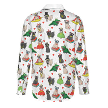 Load image into Gallery viewer, Fancy Dress Pugs Women's Shirt-Apparel-Apparel,Dog Mom Gifts,Pug,Shirt-4