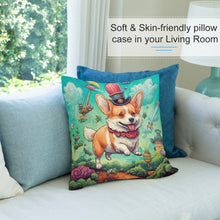 Load image into Gallery viewer, Fantastical Flight Corgi Plush Pillow Case-Cushion Cover-Corgi, Dog Dad Gifts, Dog Mom Gifts, Home Decor, Pillows-7