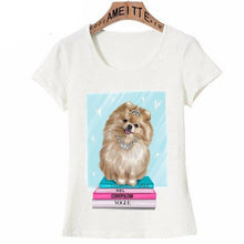 Load image into Gallery viewer, Fashion Diva Pomeranian Womens T ShirtApparelWhiteXL