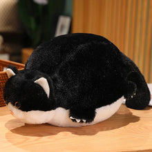 Load image into Gallery viewer, Fat Black and White Cat Plush Toy - Extra Fat Obese Cat-cat black-l-1