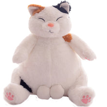 Load image into Gallery viewer, Fat Calico Cat Plush Toys - Chonky Male Calico Cat-green-35cm-6