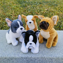 Load image into Gallery viewer, Charming Fawn and White Pied French Bulldog Stuffed Animal-Dog Memorial Gifts,French Bulldog,Stuffed Animal-4