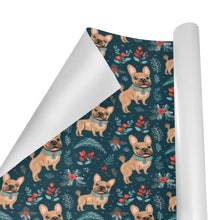 Load image into Gallery viewer, Fawn / Cream French Bulldog Festive Flair Christmas Gift Wrapping Paper - 2 Rolls-Christmas Ornament-Christmas,French Bulldog,Wrapping Paper-4