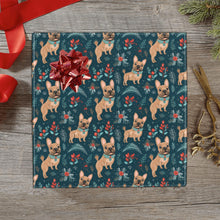 Load image into Gallery viewer, Fawn / Cream French Bulldog Festive Flair Christmas Gift Wrapping Paper - 2 Rolls-Christmas Ornament-Christmas,French Bulldog,Wrapping Paper-1
