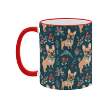 Load image into Gallery viewer, Fawn / Cream French Bulldog Festive Flair Christmas Mug-3