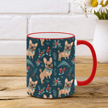 Load image into Gallery viewer, Fawn / Cream French Bulldog Festive Flair Christmas Mug-4