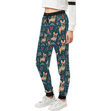 Load image into Gallery viewer, Fawn / Cream French Bulldog Festive Flair Christmas Unisex Sweatpants-Apparel-Apparel, Christmas, Dog Dad Gifts, Dog Mom Gifts, French Bulldog, Pajamas-2