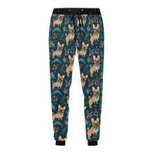Load image into Gallery viewer, Fawn / Cream French Bulldog Festive Flair Christmas Unisex Sweatpants-Apparel-Apparel, Christmas, Dog Dad Gifts, Dog Mom Gifts, French Bulldog, Pajamas-4
